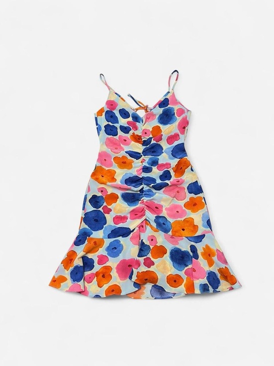 VILA Dresses & Skirts - VILA Multicolor Floral Watercolor Slip Dress